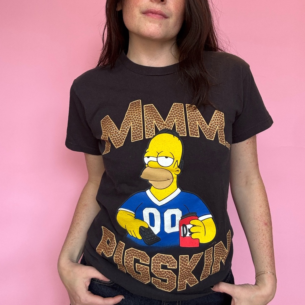 2004 HOMER SIMPSON FOOTBALL T-SHIRT